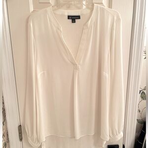 INC Sheer Long Sleeve Blouse